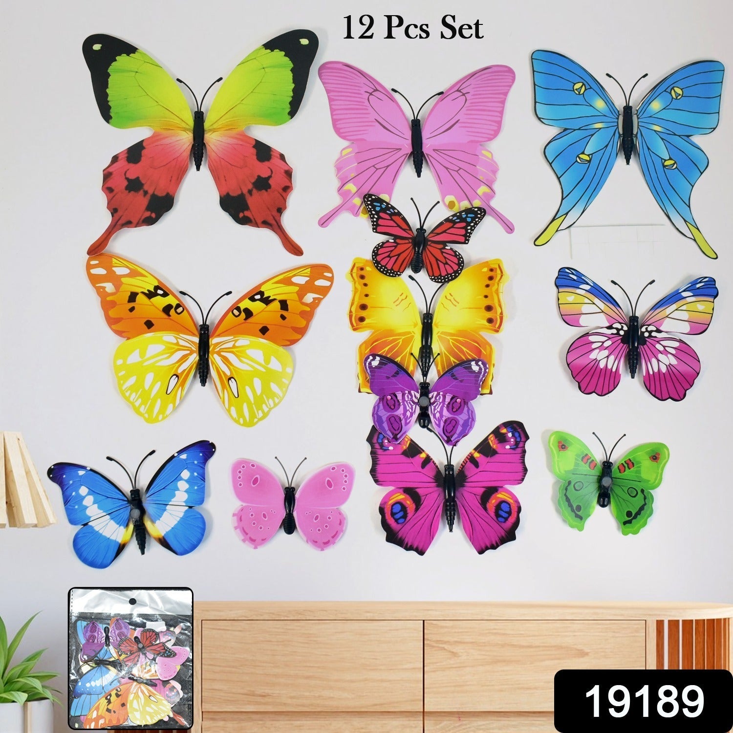 Decorative Multicolor Butterfly Stickers Decorative Multicolor Butterfly Stickers